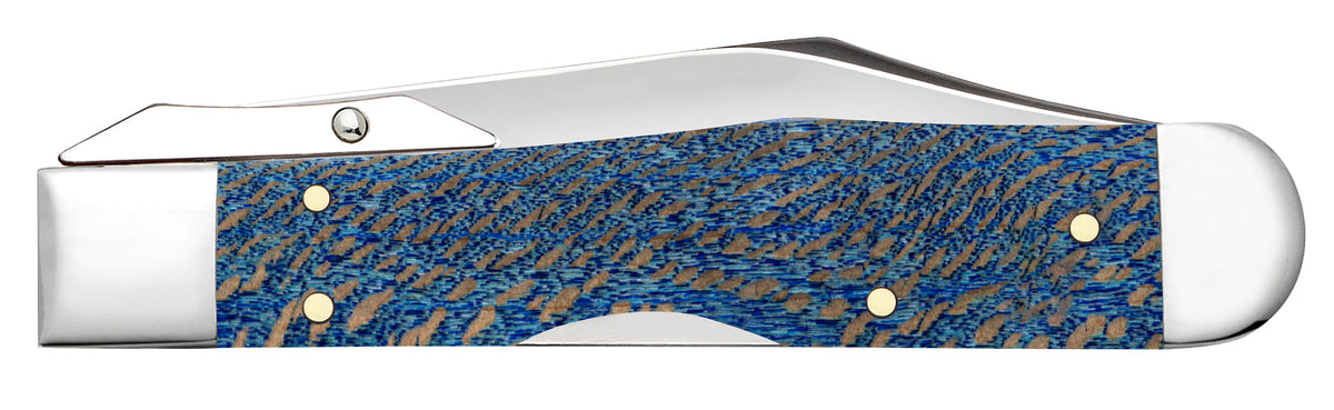 Case Knives Smooth Blue Sycamore Wood Cheetah® Cub