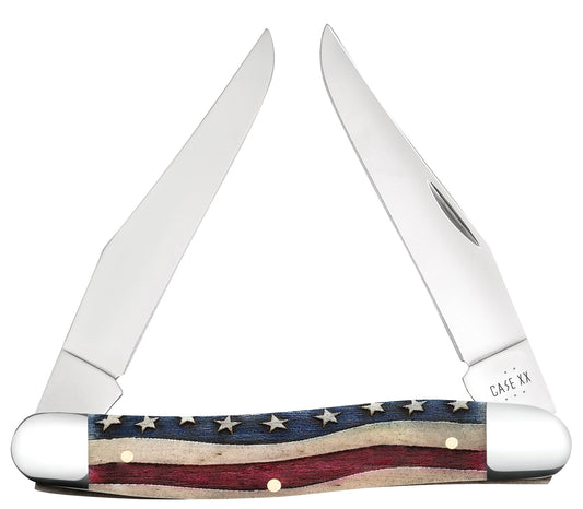 Case Knives Star Spangled Series Embellished Smooth Natural Bone Muskrat