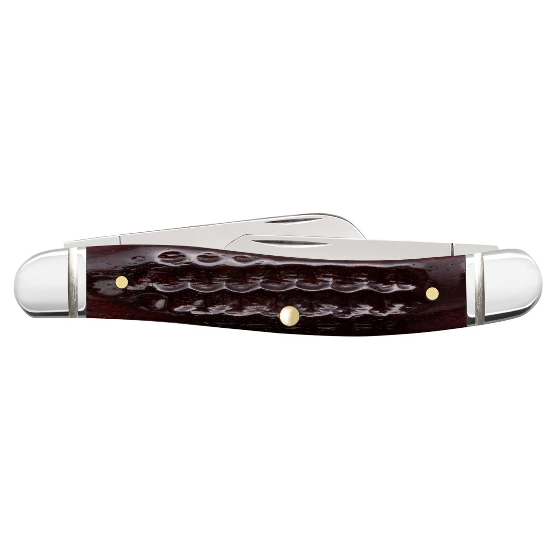 Case Knives Pocket Worn® Corn Cob Jig Mahogany Bone Medium Stockman
