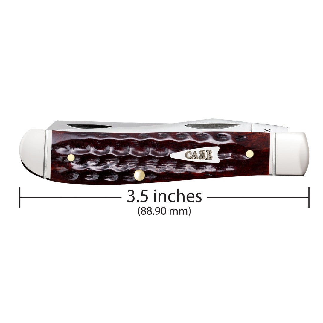 Case Knives Pocket Worn® Corn Cob Jig Mahogany Bone Mini Trapper