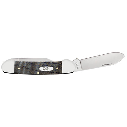 Case Knives Smooth Blue Curly Oak Canoe