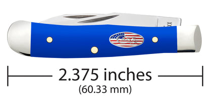 Case Knives Royal Blue Synthetic Smooth Tiny Trapper