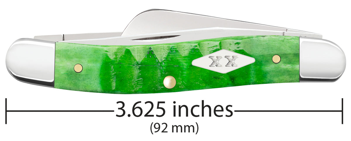 Case Knives Gator Jigged Bright Green Bone Medium Stockman