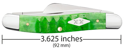 Case Knives Gator Jigged Bright Green Bone Medium Stockman