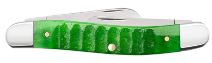Case Knives Gator Jigged Bright Green Bone Medium Stockman