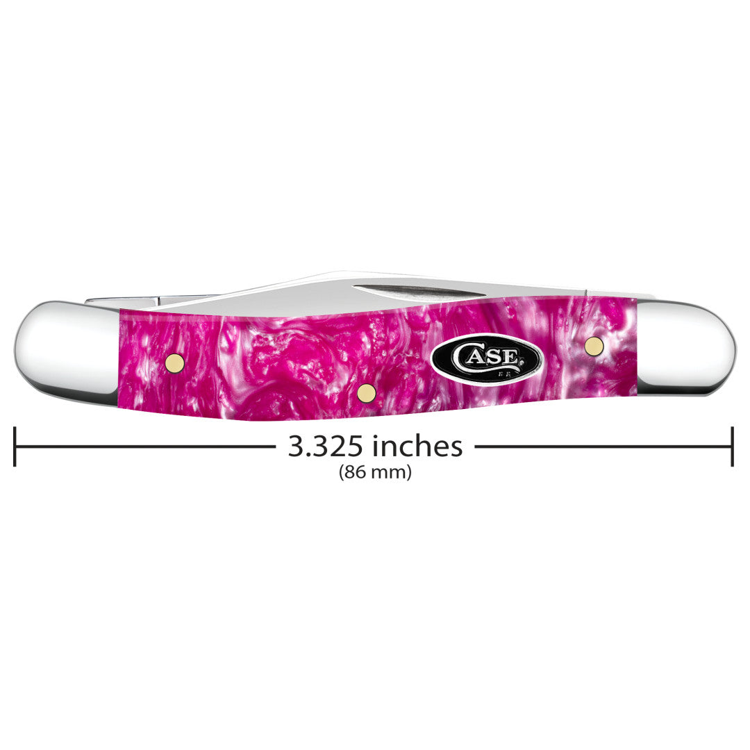 Case Knives Smooth Pink Crackle Kirinite® Medium Pen