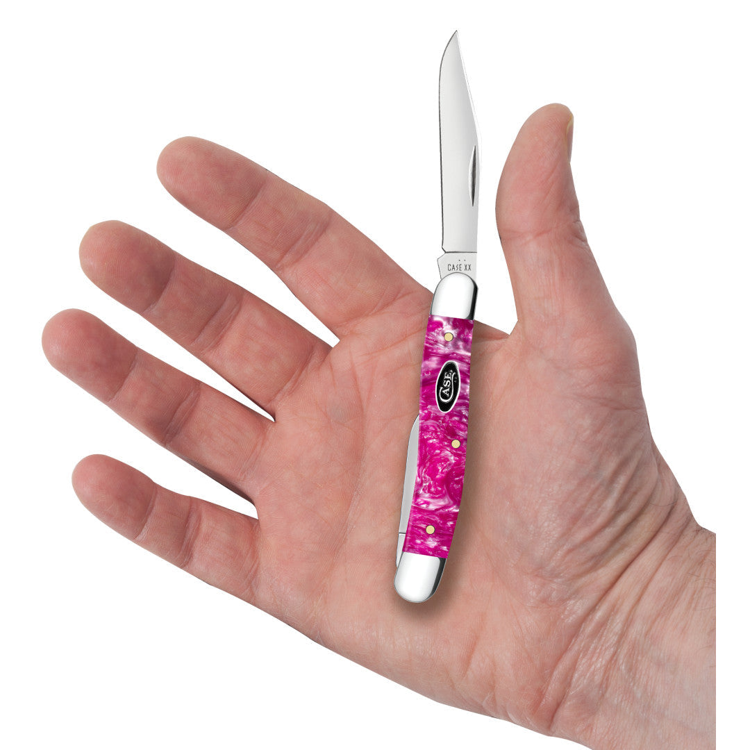 Case Knives Smooth Pink Crackle Kirinite® Medium Pen